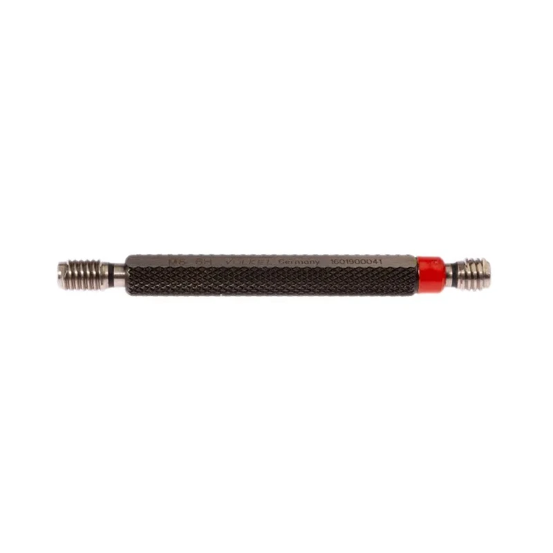 Volkel Plug Thread Plug Gauge M6 x 1, 1 mm Pitch Diameter, Double Ended, Metric, Tapered 16019
