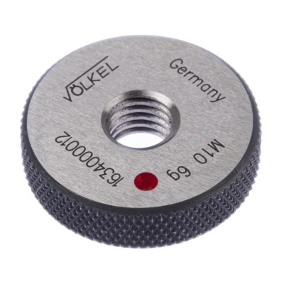 Volkel Ring Gauge M10 x 1.5 Pitch Diameter Metric 6g Tolerance Tapered DIN ISO 1502 16340