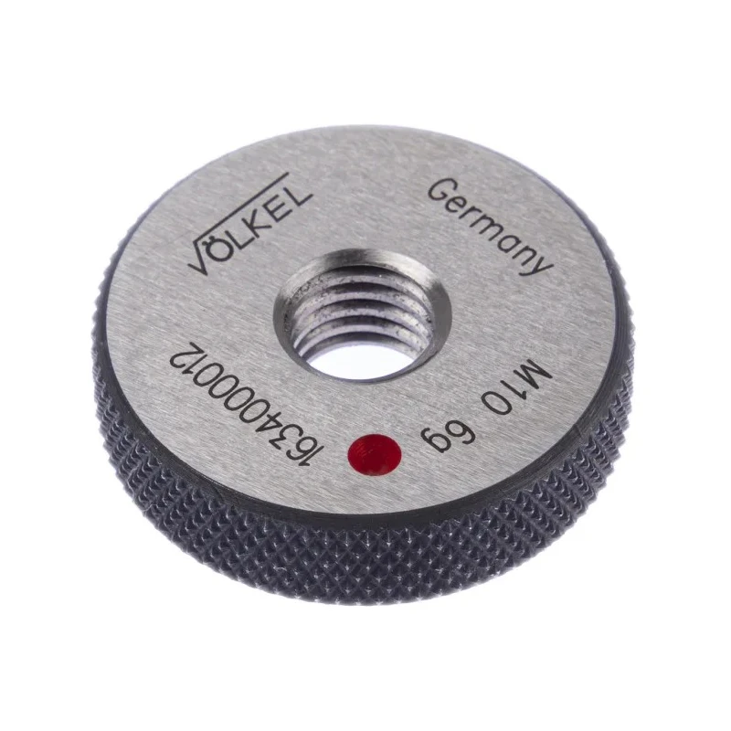 Volkel Ring Gauge M10 x 1.5 Pitch Diameter Metric 6g Tolerance Tapered DIN ISO 1502 16340