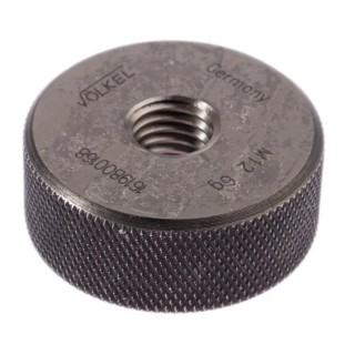 Volkel M12 x 1.75 Ring Gauge, Metric, Tapered, 6g Tolerance, 1.75 mm Pitch Diameter 16198