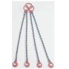 RS PRO Chain Sling, 2 m Length, 7 mm Width, 4.2 t Straight Pull Load, Hook to Eye, 674-190