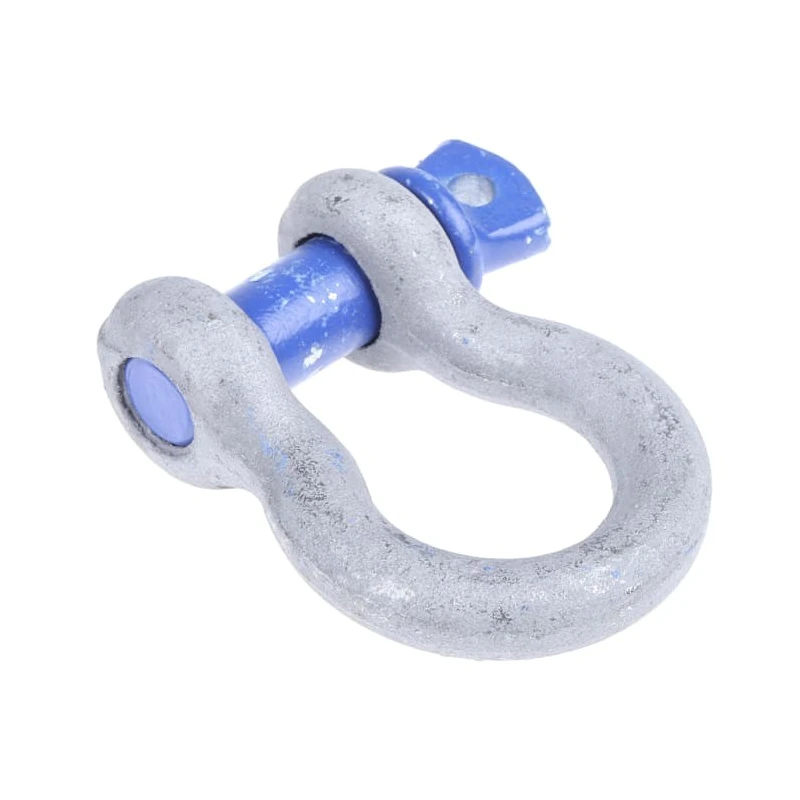 RS PRO Bow Shackle Zinc Plated Steel, Screw Pin, Safe Working Load 2t, 12.7mm Shackle Diameter, 16mm Pin Diameter 674-099