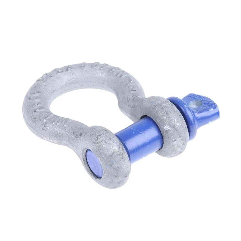 RS PRO Bow Shackle Zinc Plated Steel, Screw Pin, Safe Working Load 2t, 12.7mm Shackle Diameter, 16mm Pin Diameter 674-099