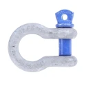 RS PRO Bow Shackle Zinc Plated Steel, Screw Pin, Safe Working Load 2t, 12.7mm Shackle Diameter, 16mm Pin Diameter 674-099