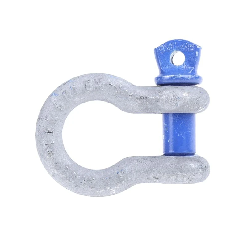 RS PRO Bow Shackle Zinc Plated Steel, Screw Pin, Safe Working Load 2t, 12.7mm Shackle Diameter, 16mm Pin Diameter 674-099