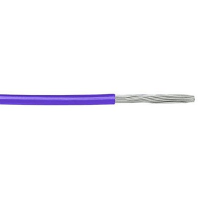 Alpha Wire Hookup Wire TEFLON Series Violet PTFE Equipment Wire, 26 AWG, 30m, 7 x 0.16mm Strands, 600V, 200°C 5853 VI005