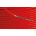 Alpha Wire PTFE Equipment Wire, 22 AWG, Orange Jacket, 600V, 30m Reel, 7 x 0.25mm Silver-Plated Copper Strands 5855/7 OR005