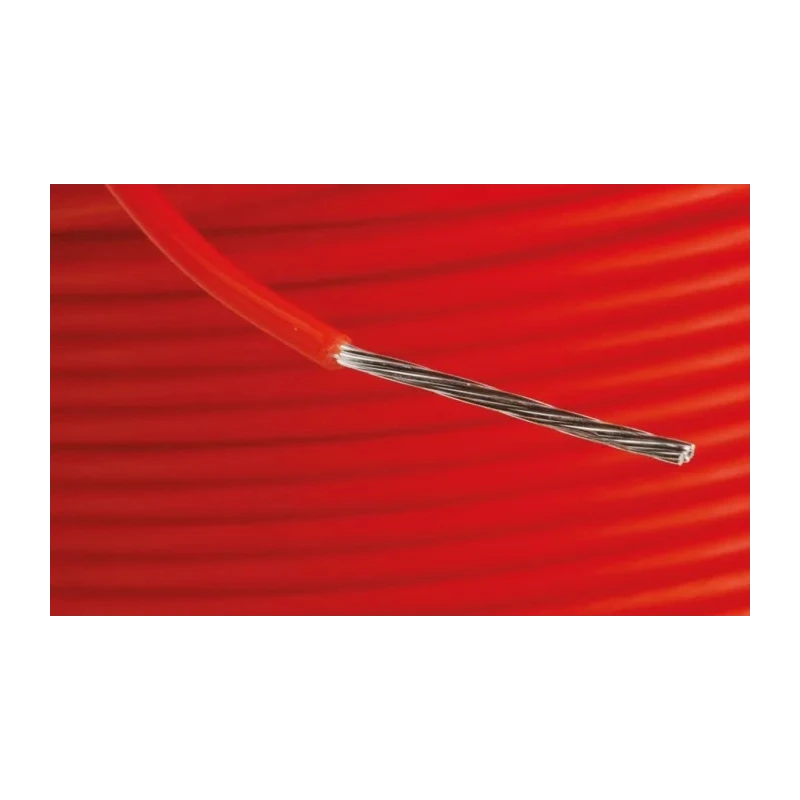 Alpha Wire PTFE Equipment Wire, 22 AWG, Orange Jacket, 600V, 30m Reel, 7 x 0.25mm Silver-Plated Copper Strands 5855/7 OR005