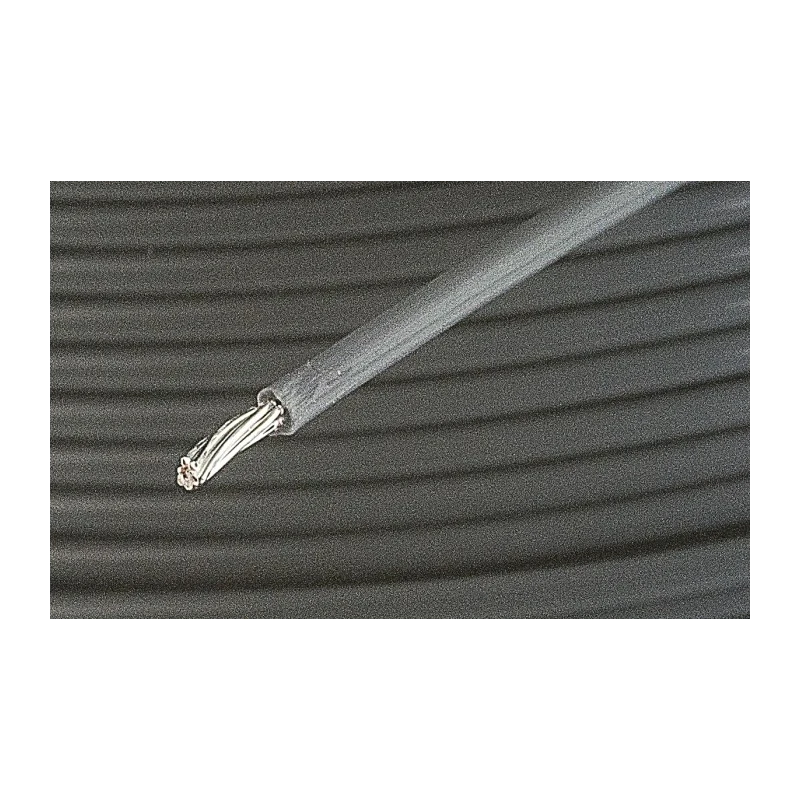 Alpha Wire PTFE Hookup Wire Grey, 22 AWG, 7 x 0.25 mm, 30 m, 600V, Teflon Insulation 5855/7 SL005