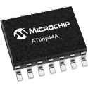 Microchip 8-bit AVR Microcontroller , 20MHz, 4kB FLASH, 14-Pin SOIC ATTINY44A