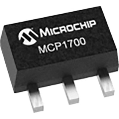 Microchip Low Dropout Voltage Regulator, 6V, Positive Polarity, SOT-89, Surface Mount, 3-Pin, MCP1700T-3002E/MB
