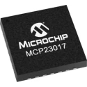 Microchip 16-Channel I/O Expander QFN 28, Surface Mount, 10MHz, 1.8–5.5V MCP23017T-E/ML