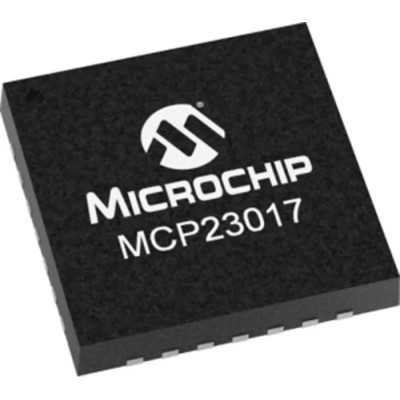 Microchip 16-Channel I/O Expander QFN 28, Surface Mount, 10MHz, 1.8–5.5V MCP23017T-E/ML