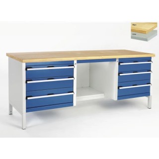 Bott Steel Workbench 800kg Max Load Adjustable Height 840 mm x 2m x 750 mm 41002073.11v