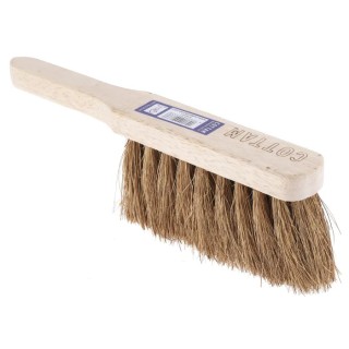 Cottam Soft Bristle Black Scrubbing Brush, Natural Coco Bristle, Hand Brush, Black Handle 673-967