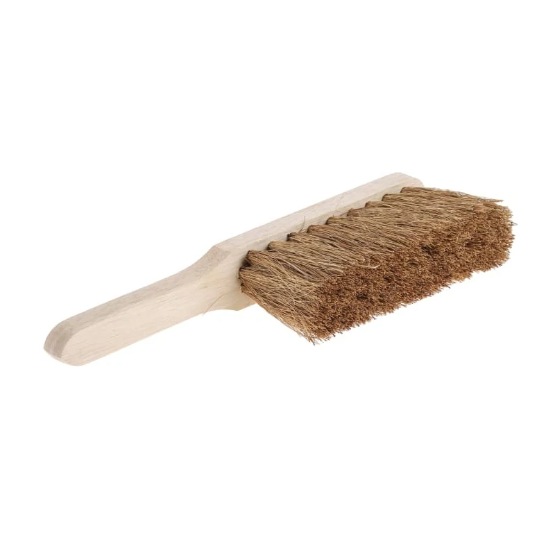 Cottam Soft Bristle Black Scrubbing Brush, Natural Coco Bristle, Hand Brush, Black Handle 673-967