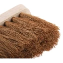 Cottam Soft Bristle Black Scrubbing Brush, Natural Coco Bristle, Hand Brush, Black Handle 673-967