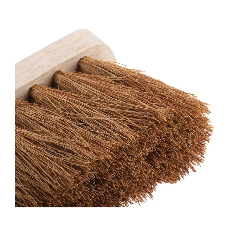 Cottam Soft Bristle Black Scrubbing Brush, Natural Coco Bristle, Hand Brush, Black Handle 673-967
