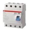 ABB Residual Current Circuit Breaker 25A, 4-Pole, 30mA, Type A, 1kA, 277V AC F200 Series 2CSF204401R1250 F204 A-25/0,03 AP-R