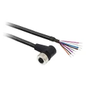 Telemecanique Sensors 8 Way M12 to Unterminated Sensor Actuator Cable 2m Polyurethane Jacket XZCP53P12L2