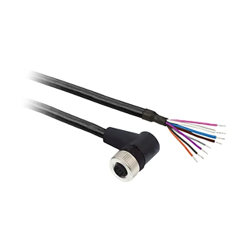 Telemecanique Sensors 8 Way M12 to Unterminated Sensor Actuator Cable 2m Polyurethane Jacket XZCP53P12L2