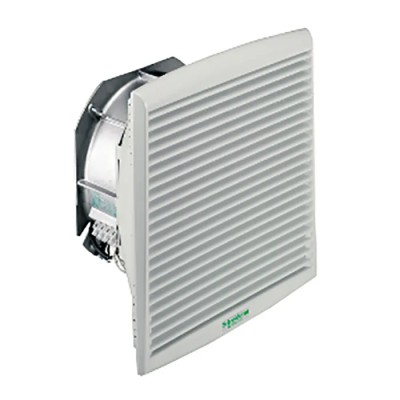 Schneider Electric ClimaSys CV Series Filter Fan, 207–244V AC, 85W, IP54, 586 m³/h, 336 × 316 × 161mm 