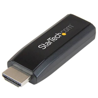 RS PRO HDMI to VGA Adapter , 1 Port, 62 mm Cable, 1920 x 1200 Resolution, 3.5mm Audio, RoHS CE FCC HD2VGAMICRA