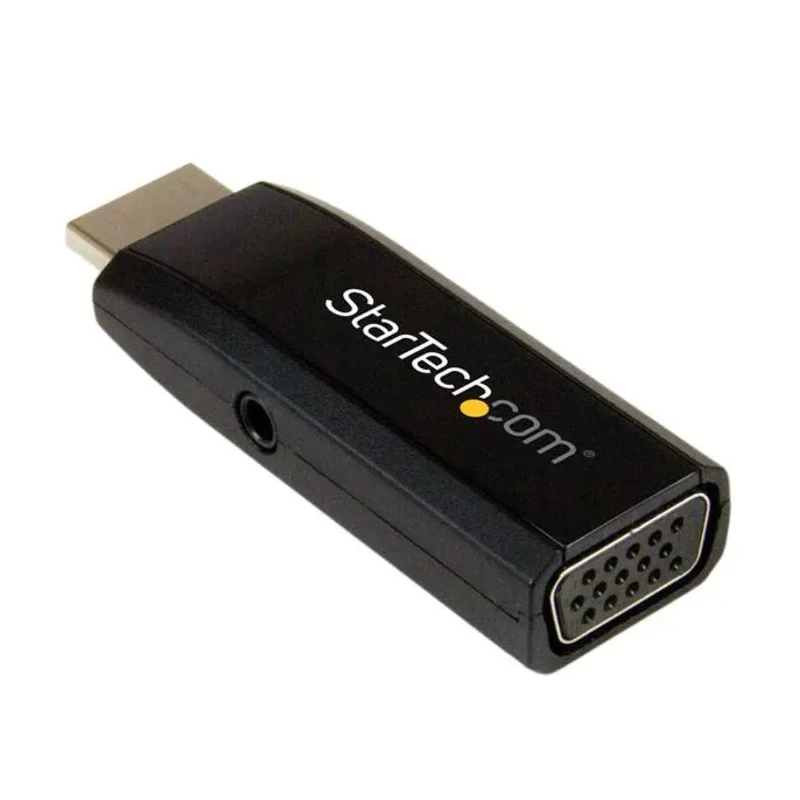 RS PRO HDMI to VGA Adapter , 1 Port, 62 mm Cable, 1920 x 1200 Resolution, 3.5mm Audio, RoHS CE FCC HD2VGAMICRA