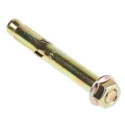 RS PRO Bright Zinc Plated Sleeve Anchor, 8 mm Thread, 95 mm Length, Hex Nut, Drill Diameter 12 mm, 177-7083
