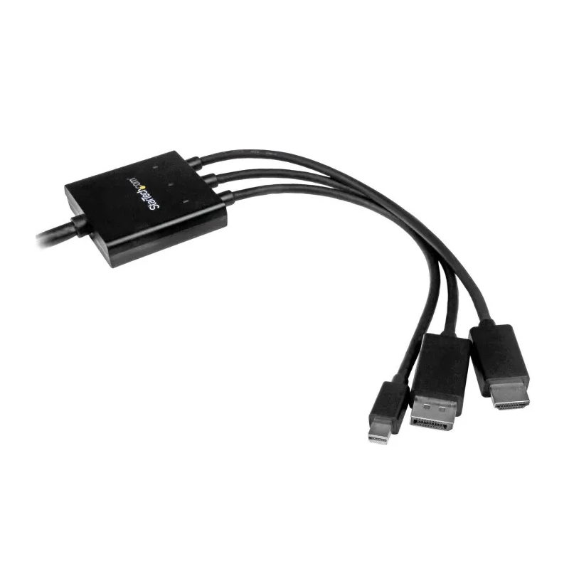 StarTech.com HDMI Multiport Adapter Cable, 2m, 4K UHD, USB-Powered, Black, DPMDPHD2HD