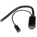 StarTech.com HDMI Multiport Adapter Cable, 2m, 4K UHD, USB-Powered, Black, DPMDPHD2HD