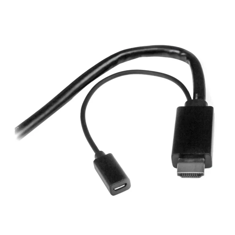 StarTech.com HDMI Multiport Adapter Cable, 2m, 4K UHD, USB-Powered, Black, DPMDPHD2HD