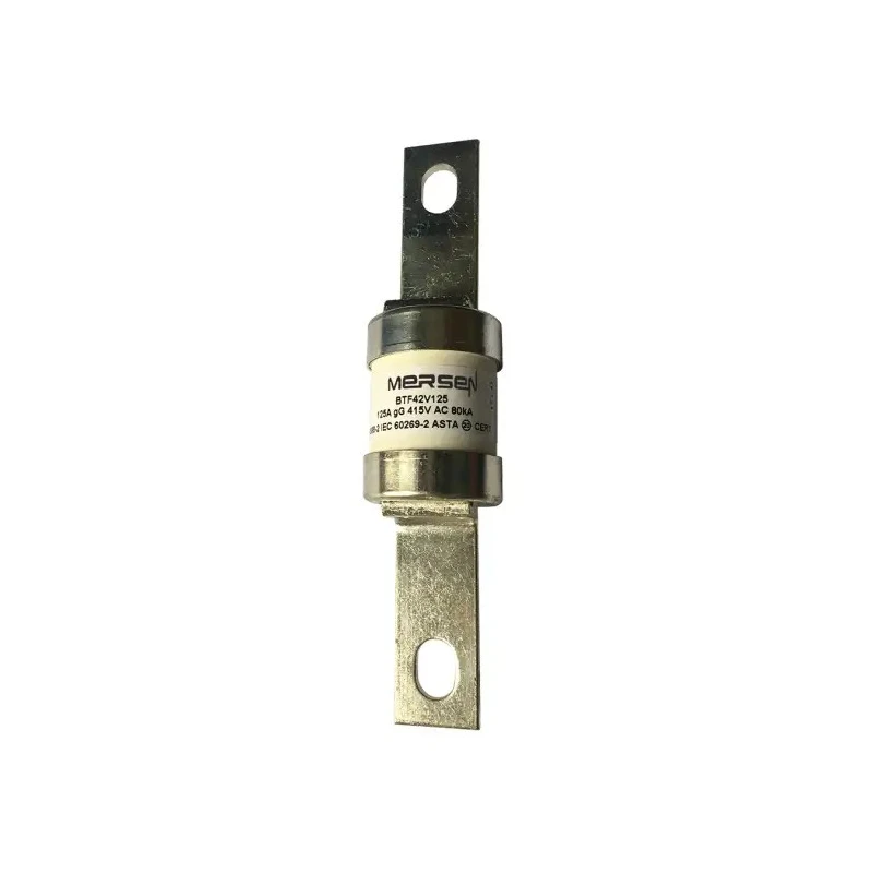 Mersen Bolted Tag Fuse B2C 125A 415V AC High-Speed, Fixing Centres 111 mm T226314 / BTF42V125