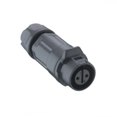 Lumberg 4-Contact Circular Cable Socket Female, IP67, 5A, 125V, Quick Connect, Straight, Gold-Plated, Polymer, 0260 04