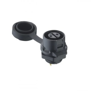 Lumberg Circular Connector, Panel Mount, 4 Contacts, Female, IP65/IP67, 125V, 5A, Polymer Housing, Straight, Quick 0270 04