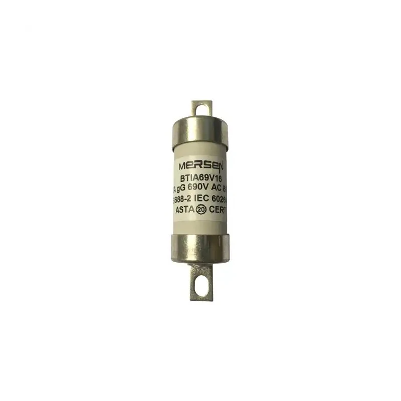 Mersen Bolted Tag Fuse, A2, 16A, 690V AC, 73mm Fixing Centres L1019255 / BTIA69V16