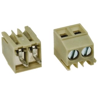 Wieland 8593 Series PCB Terminal Block, 4-Contact, 3.5 mm Pitch, Wave Soldering Mount, Grey, 10A, Straight 25.195.0453.0
