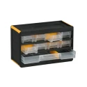 RS PRO Plastic Drawer Unit, 9 Drawers, 190 x 300 x 135 mm, Stackable, Wall Mountable 178-3331