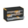 RS PRO Plastic Drawer Unit, 9 Drawers, 190 x 300 x 135 mm, Stackable, Wall Mountable 178-3331