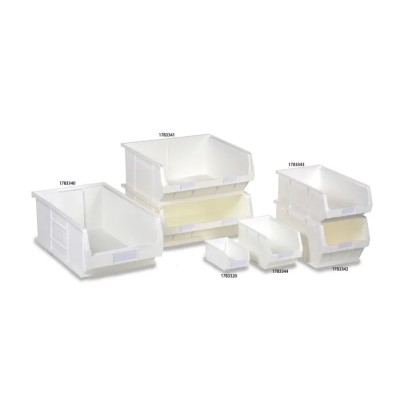 RS PRO Semi-Open Fronted Polypropylene Storage Container, White, 31.4L Capacity, 200x520x310 mm 178-3340