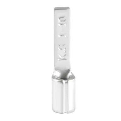 RS PRO Uninsulated Crimp Blade Terminal 14.8 mm Blade Length, 22 AWG to 16 AWG, Grey 178-7239