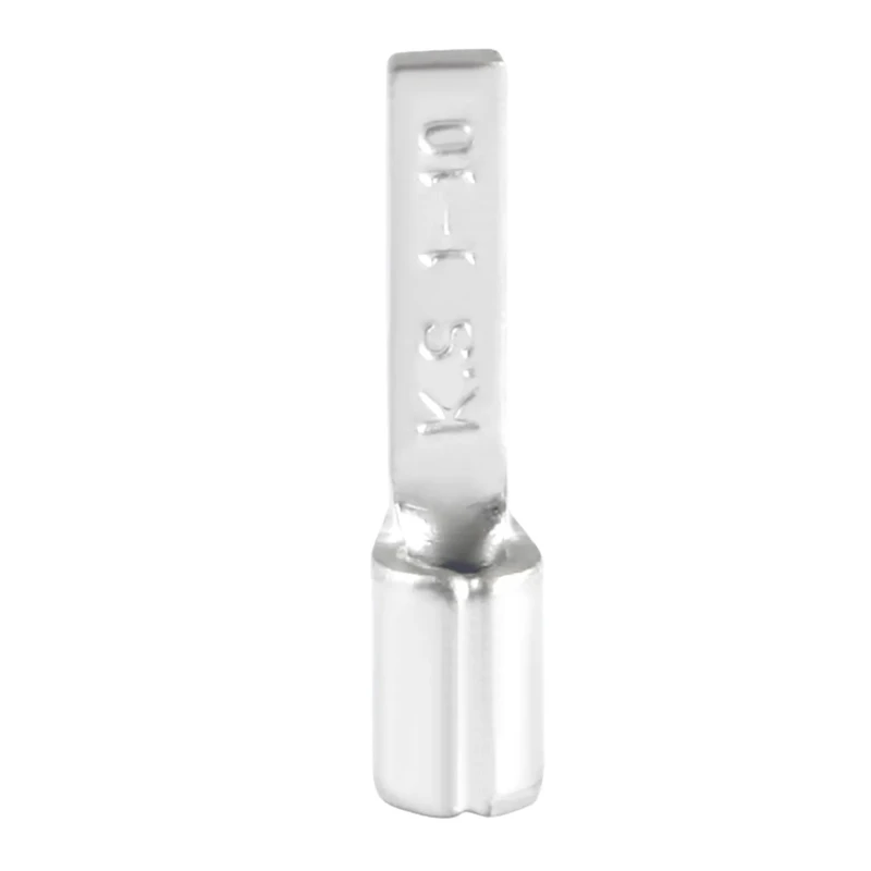 RS PRO Uninsulated Crimp Blade Terminal 14.8 mm Blade Length, 22 AWG to 16 AWG, Grey 178-7239