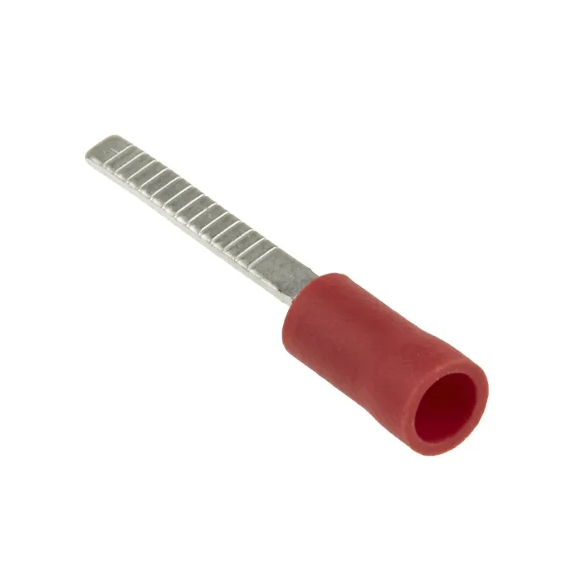 RS PRO Insulated Crimp Blade Terminal, 18 mm Blade Length, 22–16 AWG, Red Vinyl, Copper, 178-7246