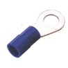 RS PRO Insulated Ring Terminal 4.3 mm Stud, Blue, 16 - 14 AWG, Nylon, Copper, E245391, 178-7259