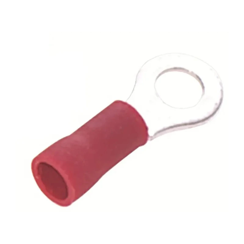 RS PRO Insulated Ring Terminal, Vinyl, 4.3 mm Stud, 22–16 AWG, Red, 1.5 mm² Max E245391 178-7266