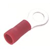 RS PRO Insulated Ring Terminal, Vinyl, 4.3 mm Stud, 22 - 16 AWG, Red, 1.5 mm² Max E245391 178-7266
