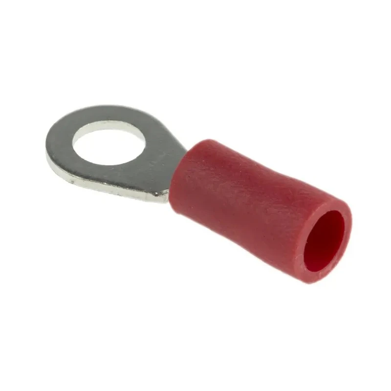 RS PRO Insulated Ring Terminal, Vinyl, 4.3 mm Stud, 22–16 AWG, Red, 1.5 mm² Max E245391 178-7266