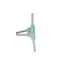 RS PRO Insulated Crimp Bootlace Ferrule 1.1mm Pin Diameter, 6mm Pin Length, Nylon Insulation, Turquoise, 22 AWG 178-7285