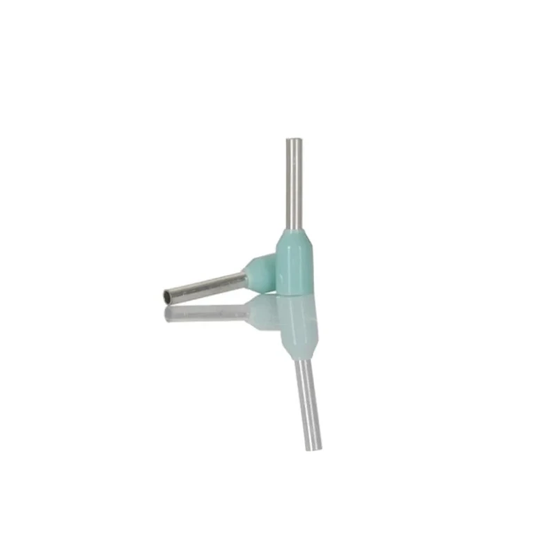 RS PRO Insulated Crimp Bootlace Ferrule 1.1mm Pin Diameter, 6mm Pin Length, Nylon Insulation, Turquoise, 22 AWG 178-7285