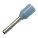 RS PRO Insulated Crimp Bootlace Ferrule 6 mm Pin Length, 1.1 mm Pin Diameter, Light Blue, Nylon, 24 AWG, 178-7279